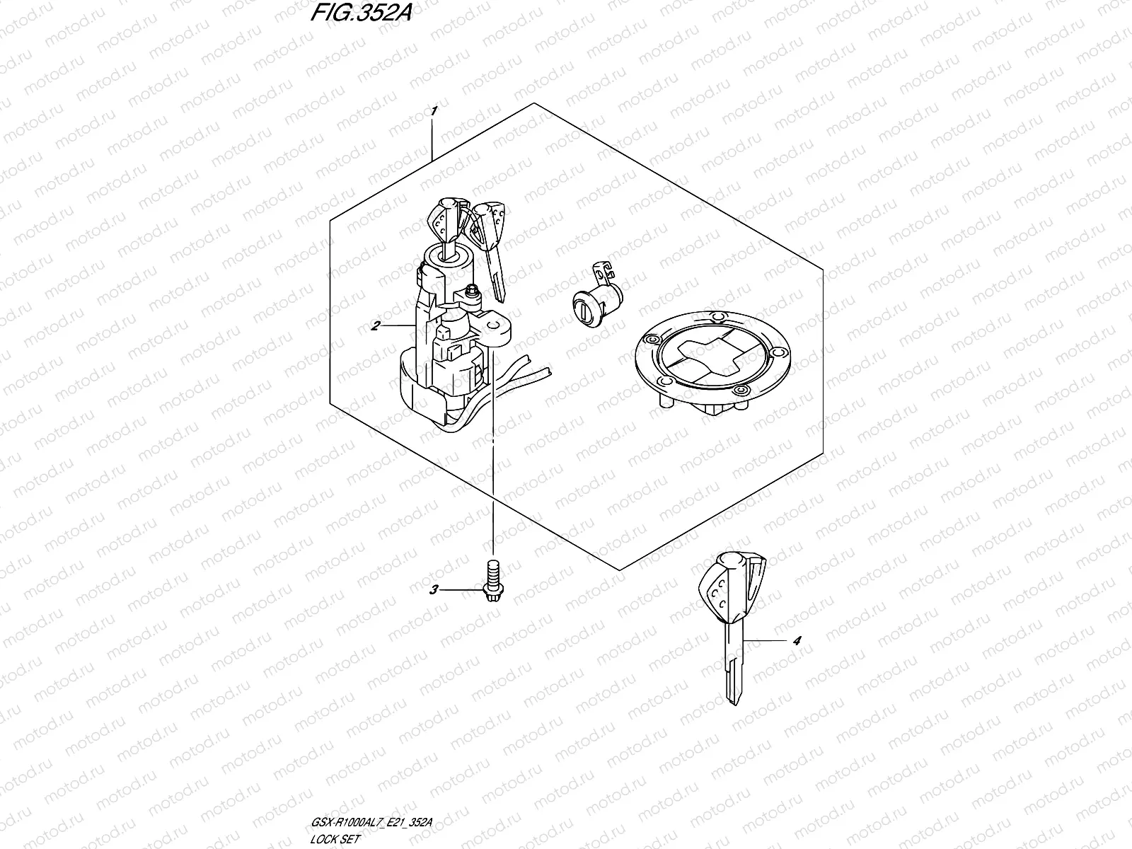 352A - LOCK SET