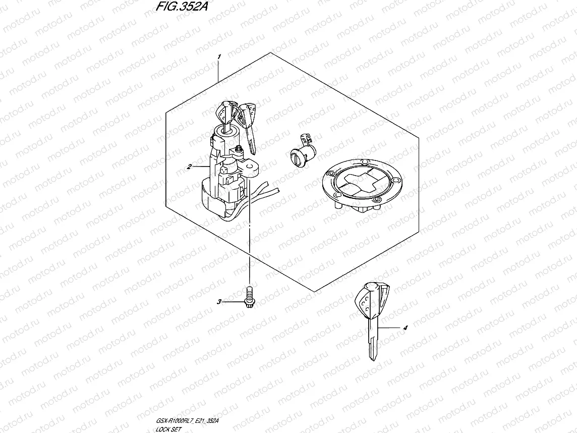 352A - LOCK SET