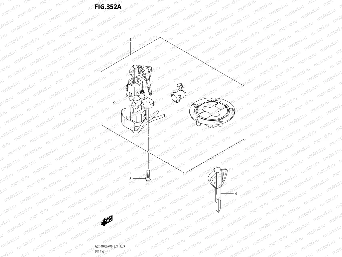 352A - LOCK SET
