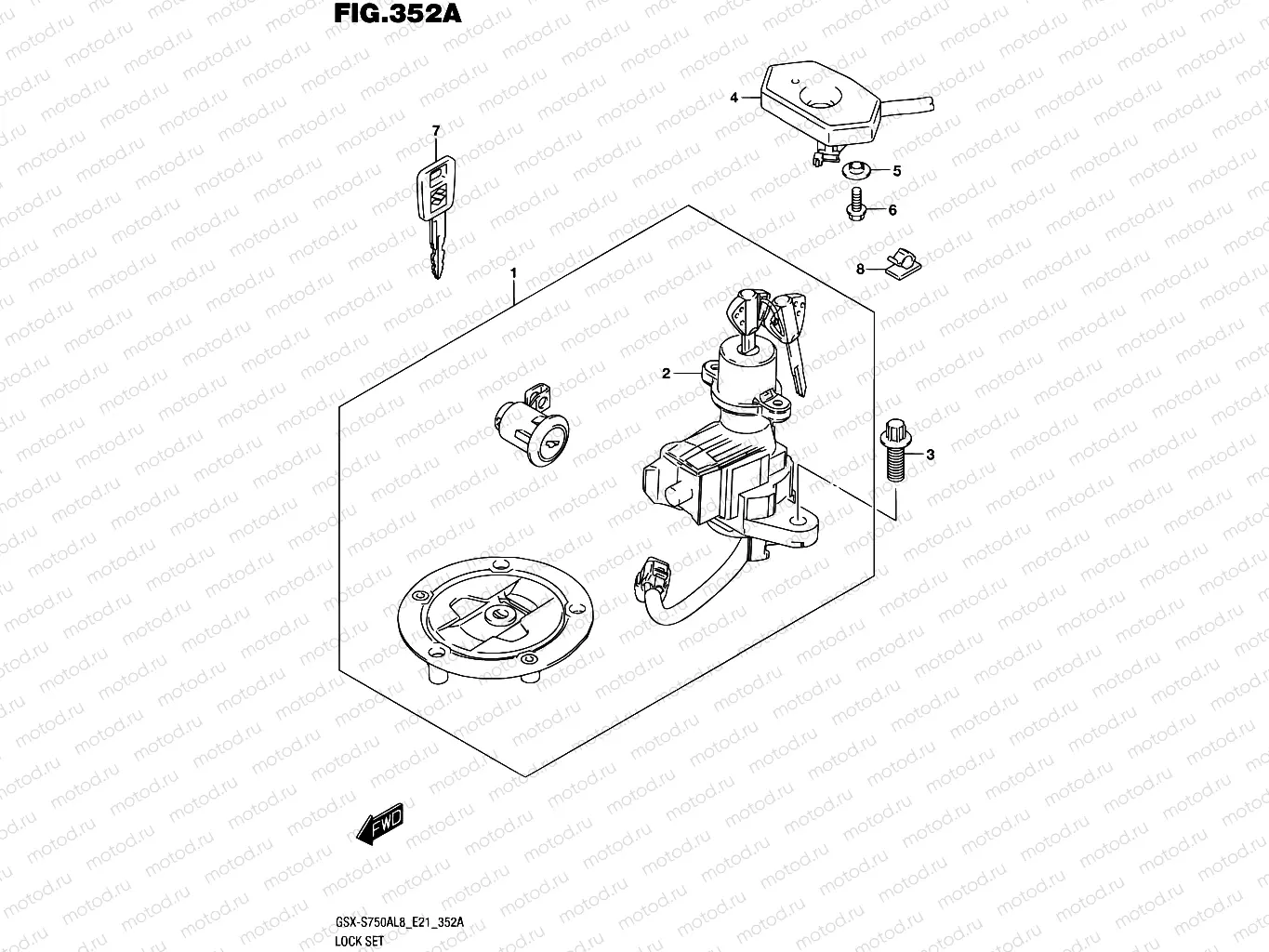 352A - LOCK SET