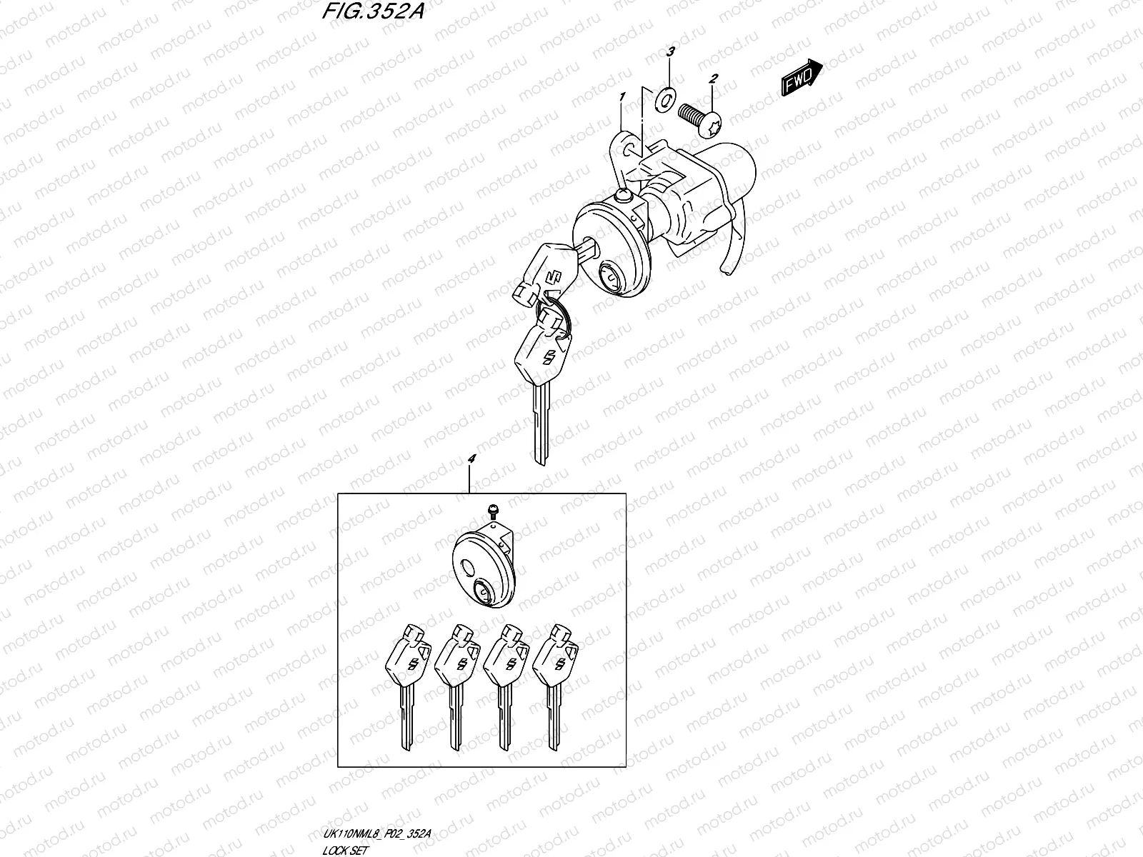352A - LOCK SET (P02)