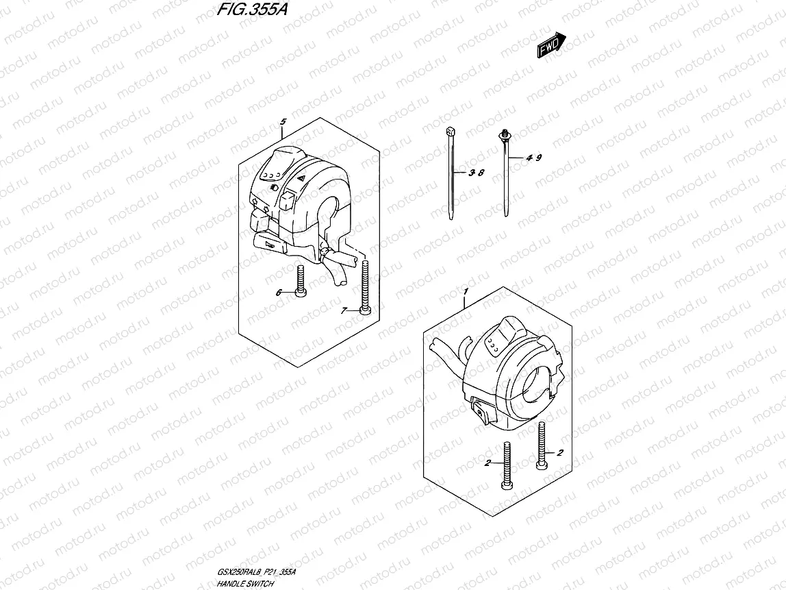 355A - HANDLE SWITCH
