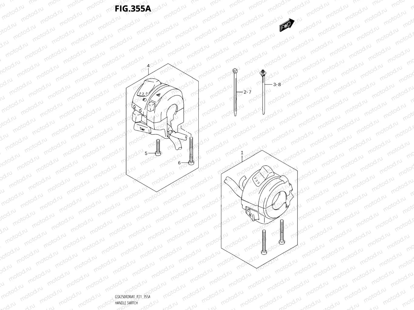 355A - HANDLE SWITCH