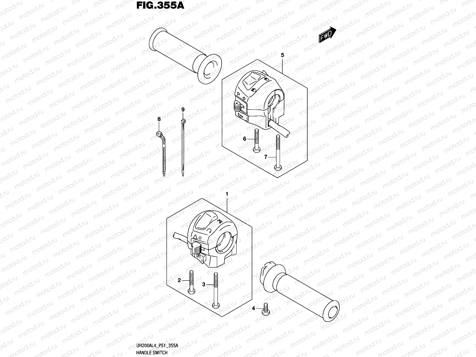 355A - HANDLE SWITCH
