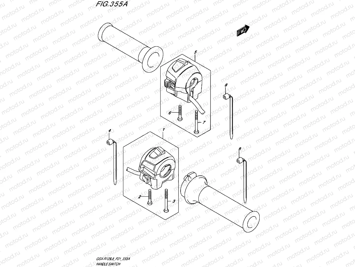355A - HANDLE SWITCH