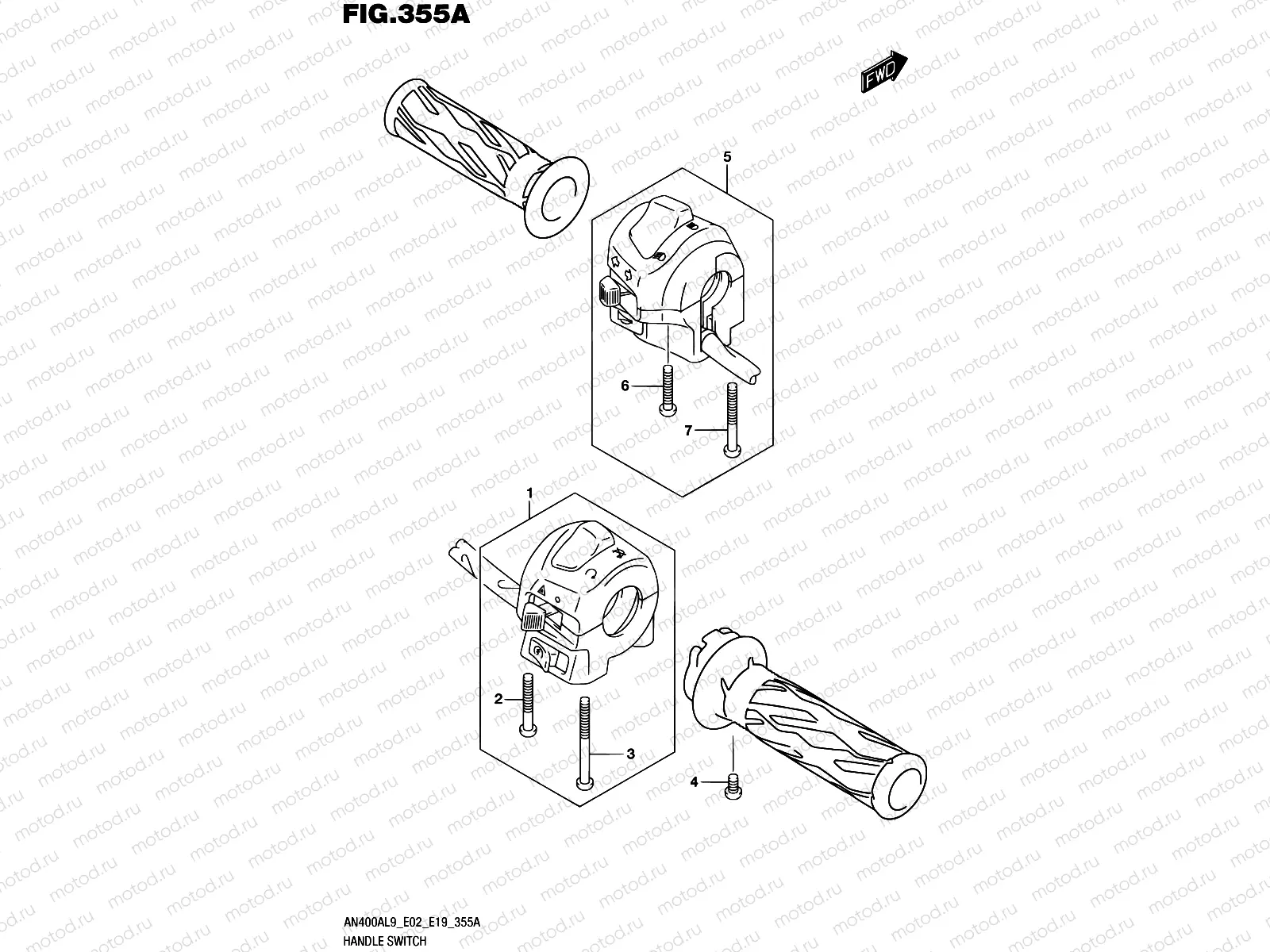 355A - HANDLE SWITCH