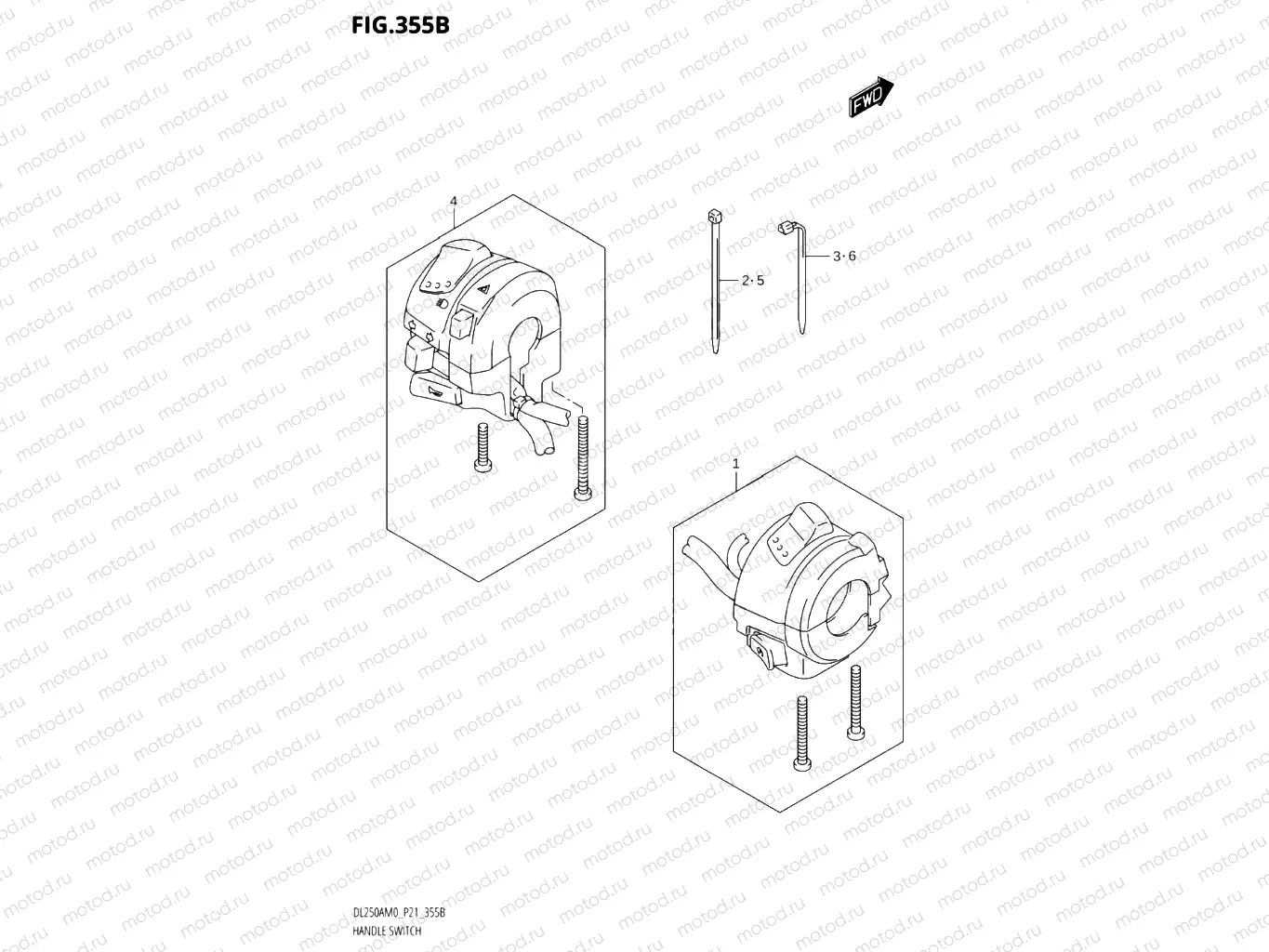 355B - HANDLE SWITCH
