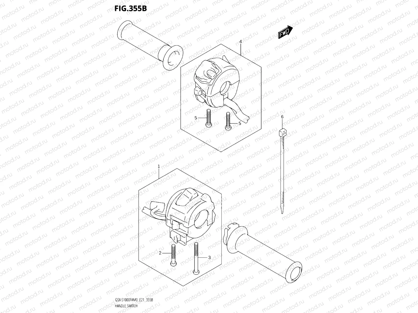355B - HANDLE SWITCH