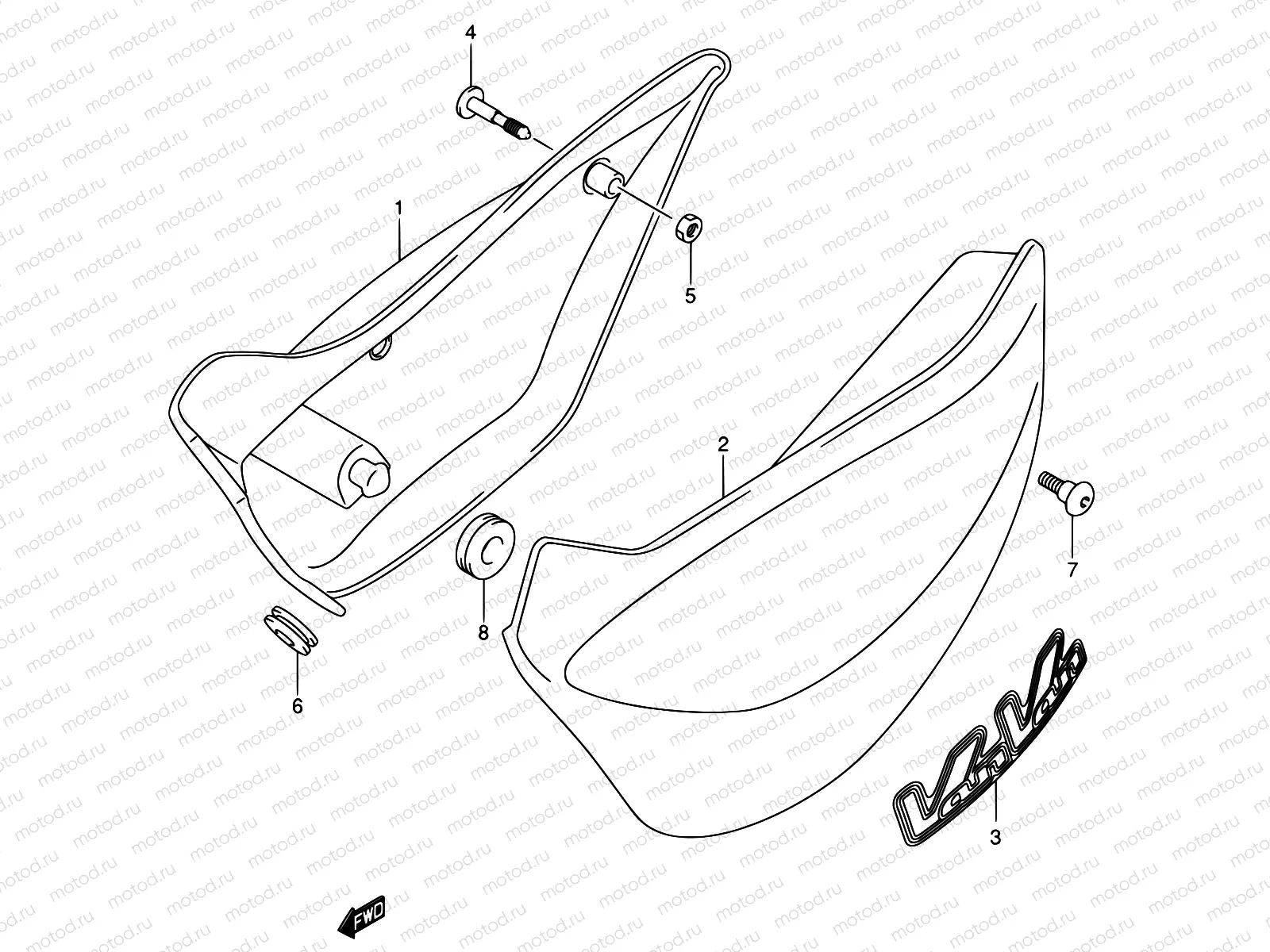35A - FRAME COVER (MODEL K5/K6/K7)