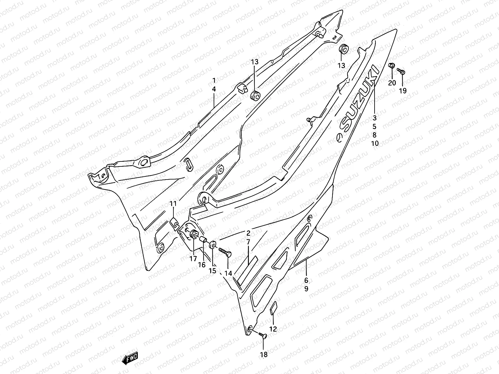 35A - FRAME COVER (MODEL L/M)