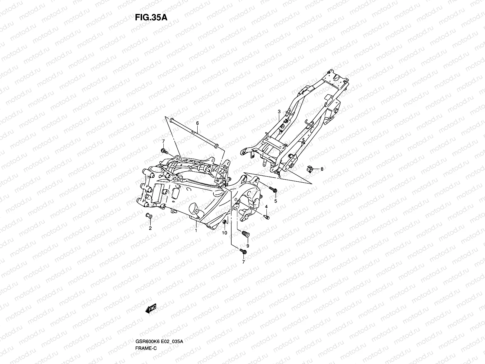 35A - FRAME (GSR600AK7/UAK7)