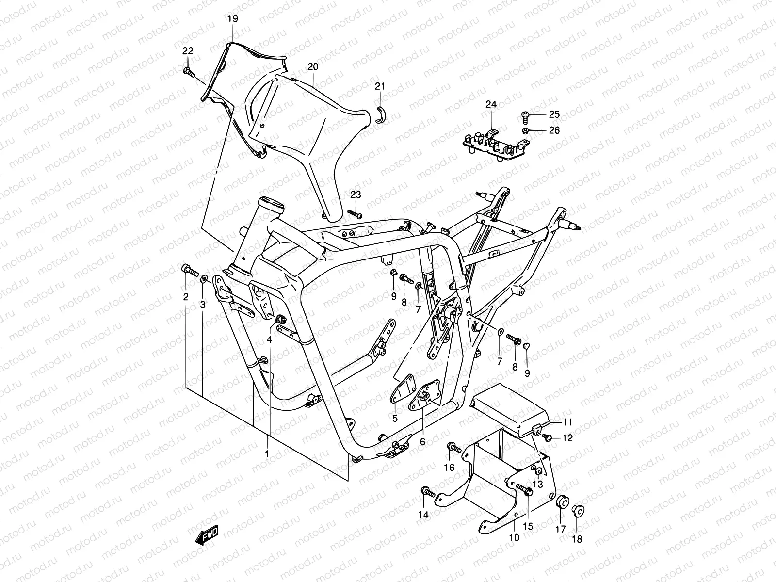 35A - FRAME (MODEL K5/K6/K7/K8)