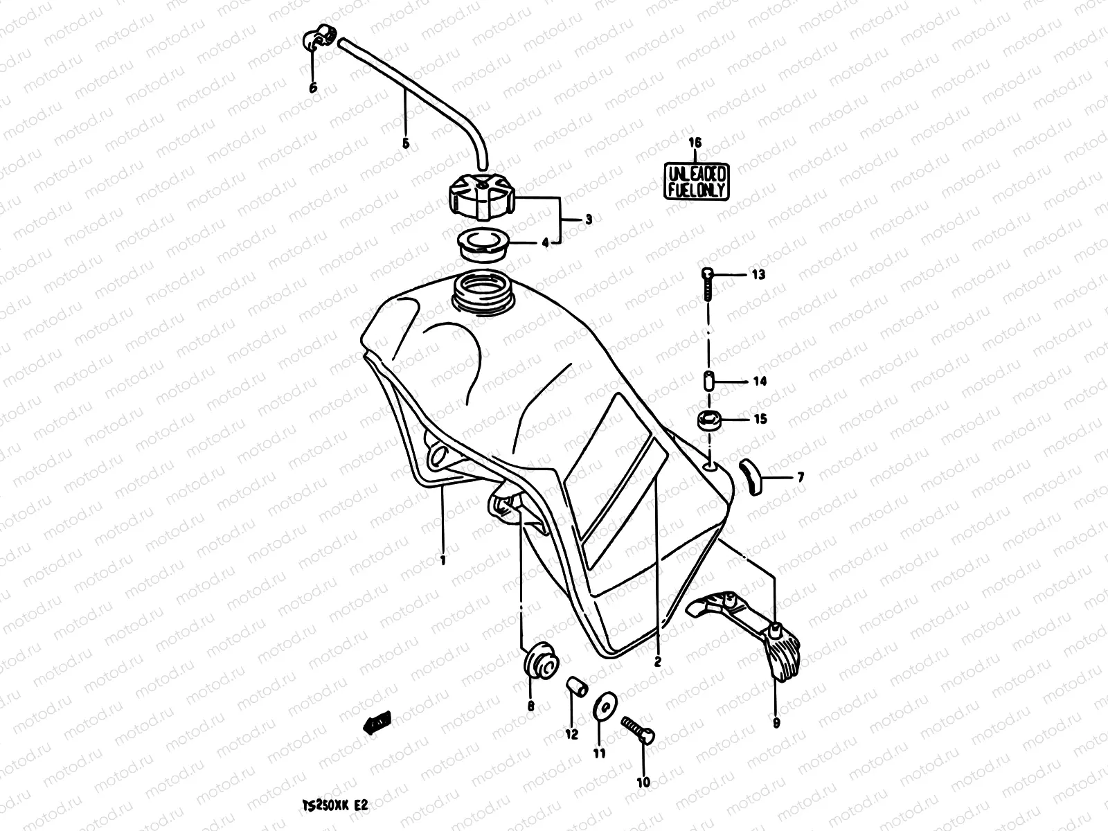 35A - FUEL TANK (MODEL K)