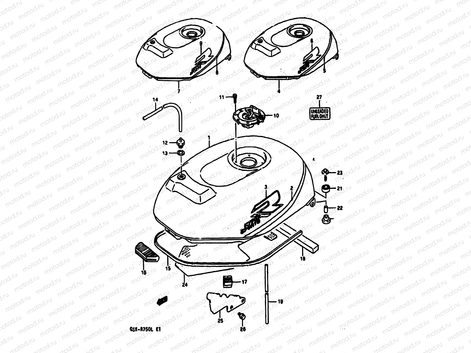 35A - FUEL TANK (MODEL K)