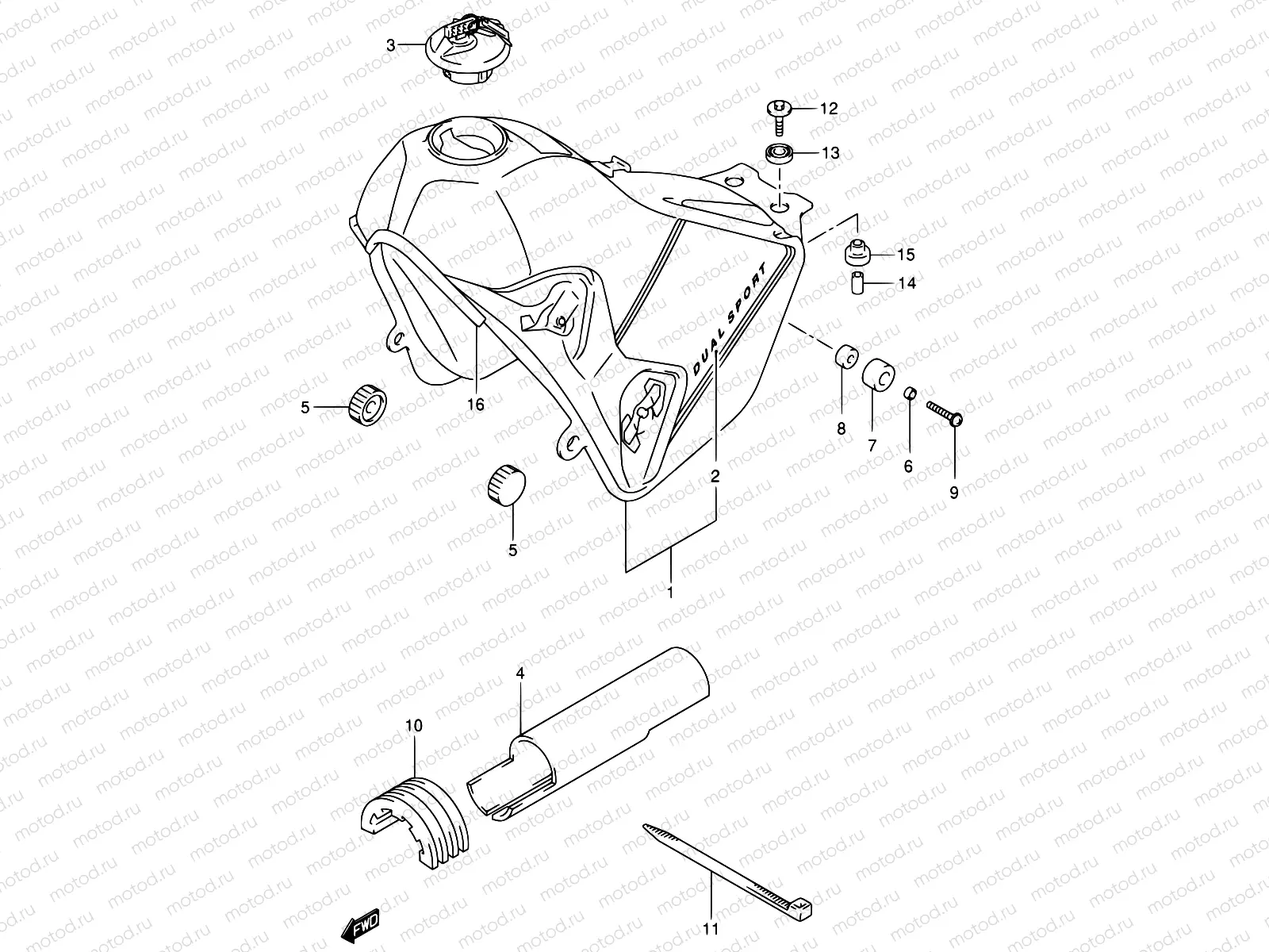 35A - FUEL TANK (MODEL K1)