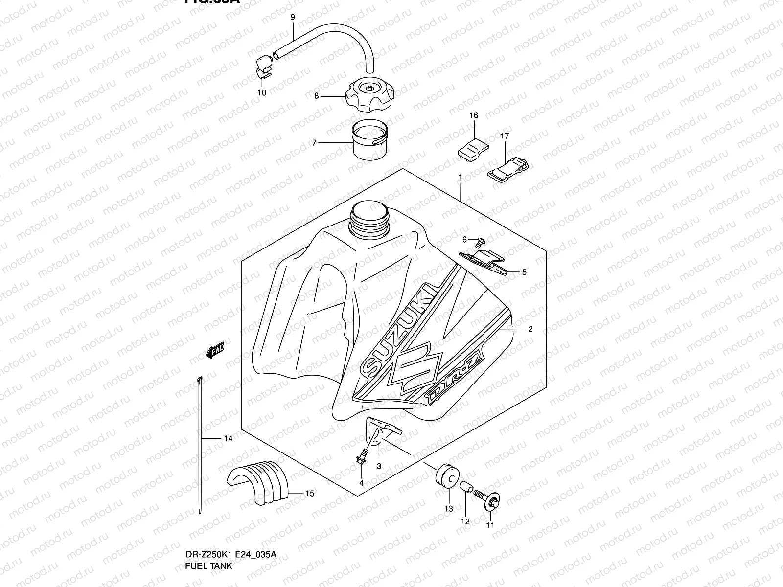 35A - FUEL TANK (MODEL K2)