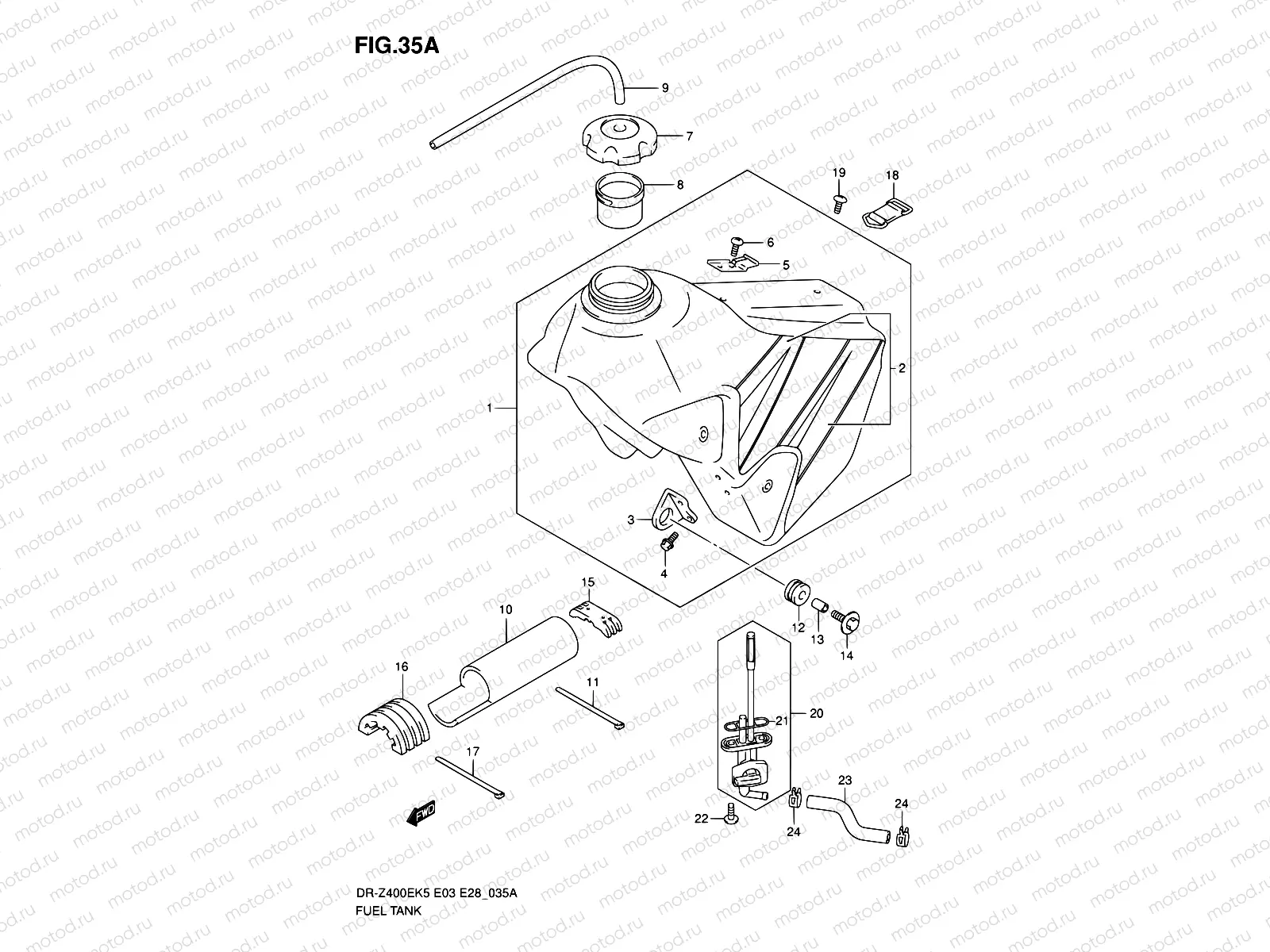 35A - FUEL TANK (MODEL K6)