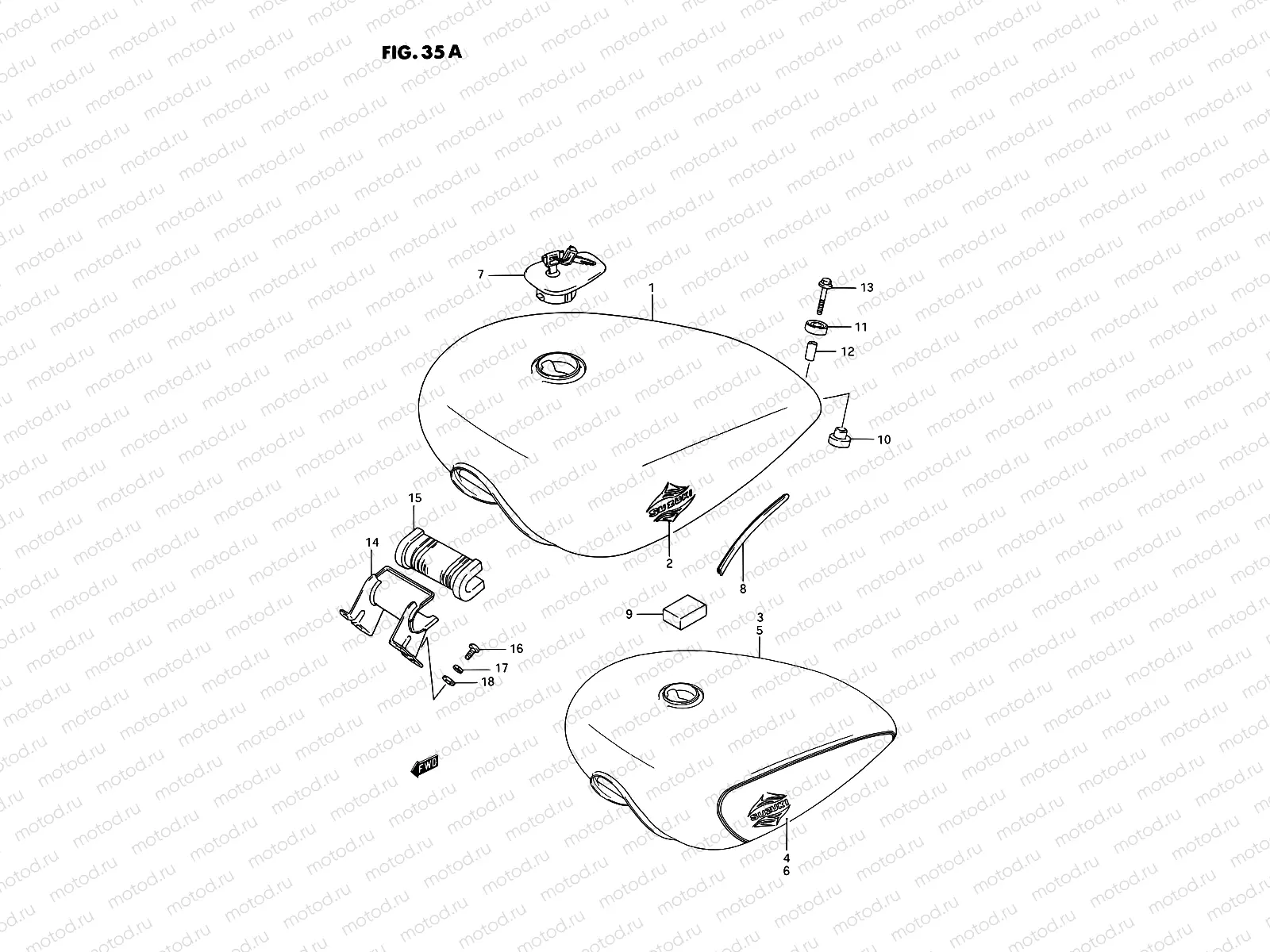 35A - FUEL TANK (MODEL K/L/M/N)
