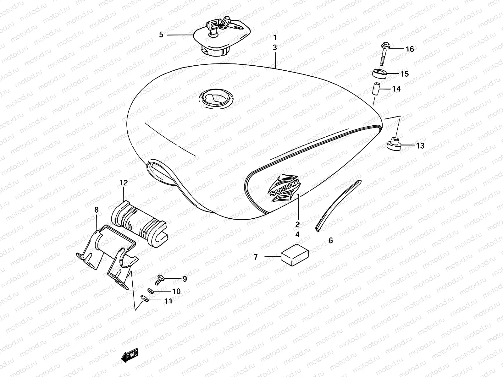 35A - FUEL TANK (MODEL L/M/N)