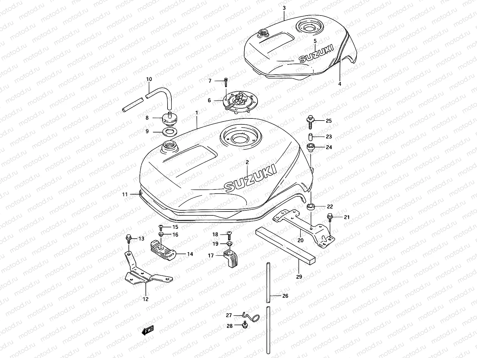 35A - FUEL TANK (MODEL P)