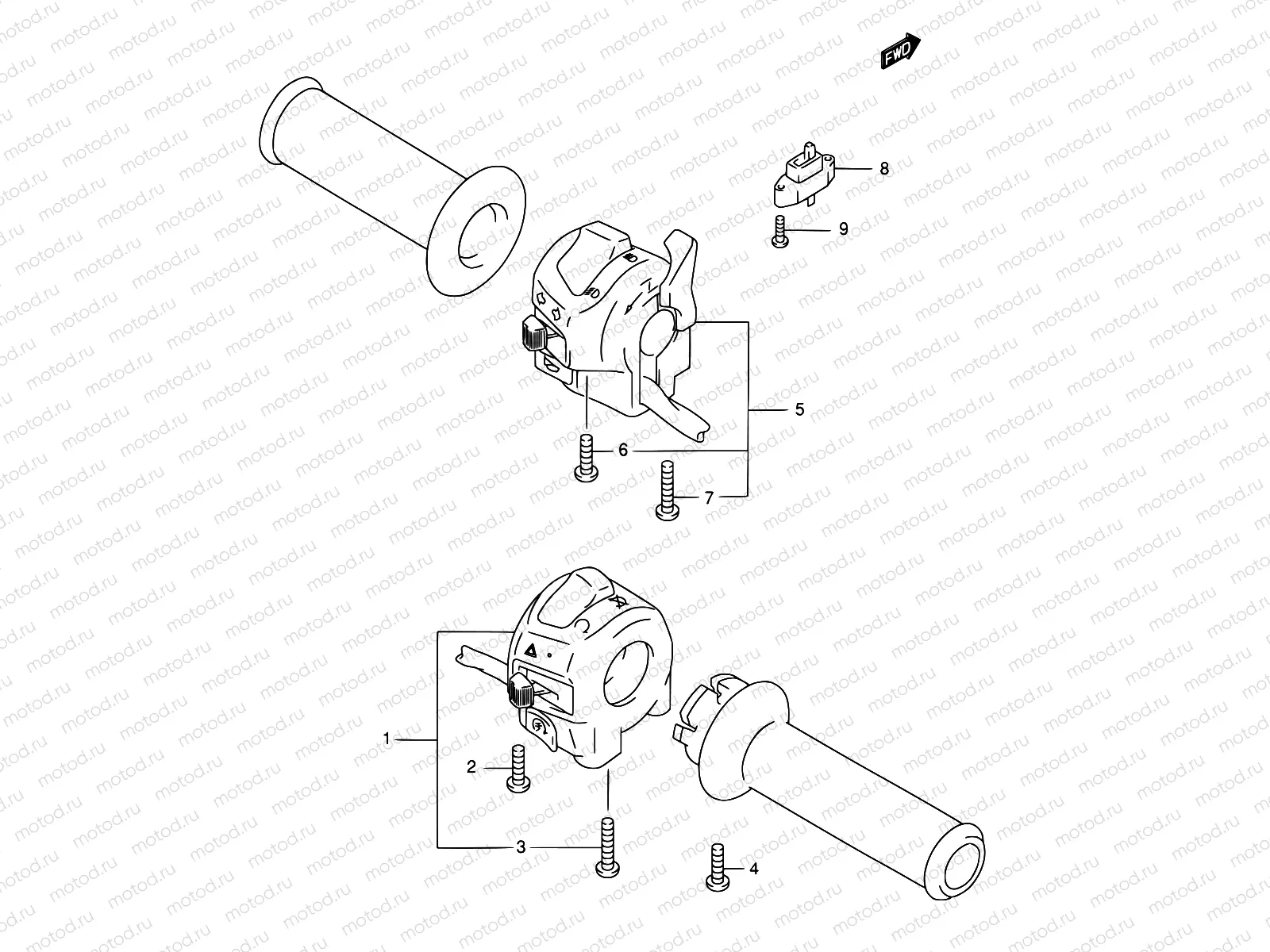 35A - HANDLE SWITCH (GSF600K3/K4/UK3/UK4/ZK4)