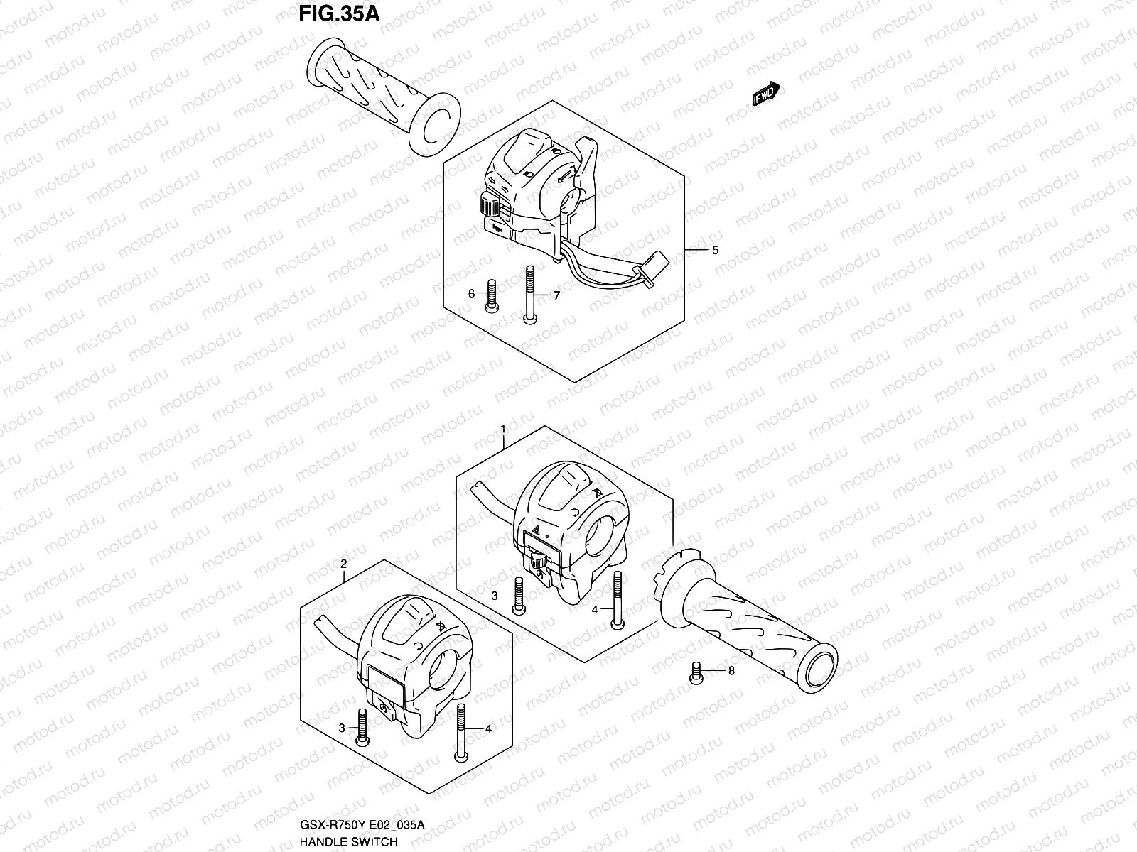 35A - HANDLE SWITCH (MODEL K3)