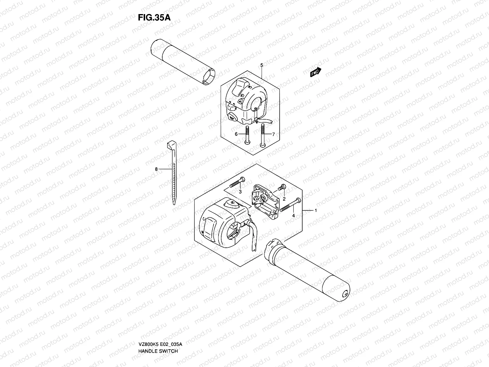 35A - HANDLE SWITCH (MODEL K7/K8)
