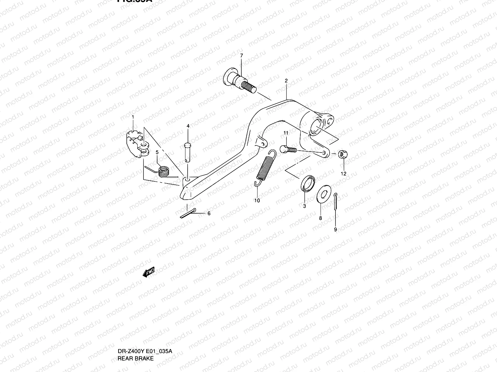 35A - REAR BRAKE (DR-Z400E E24)