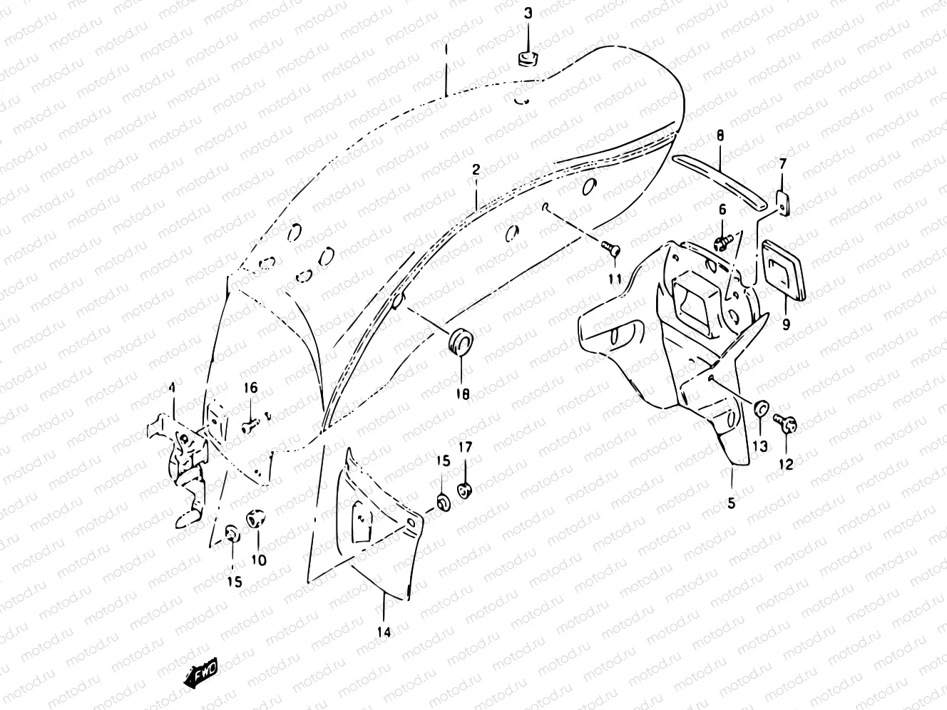35A - REAR FENDER (MODEL Y)