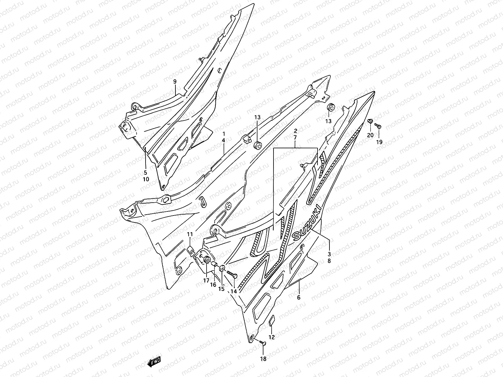 35B - FRAME COVER (MODEL N/P)