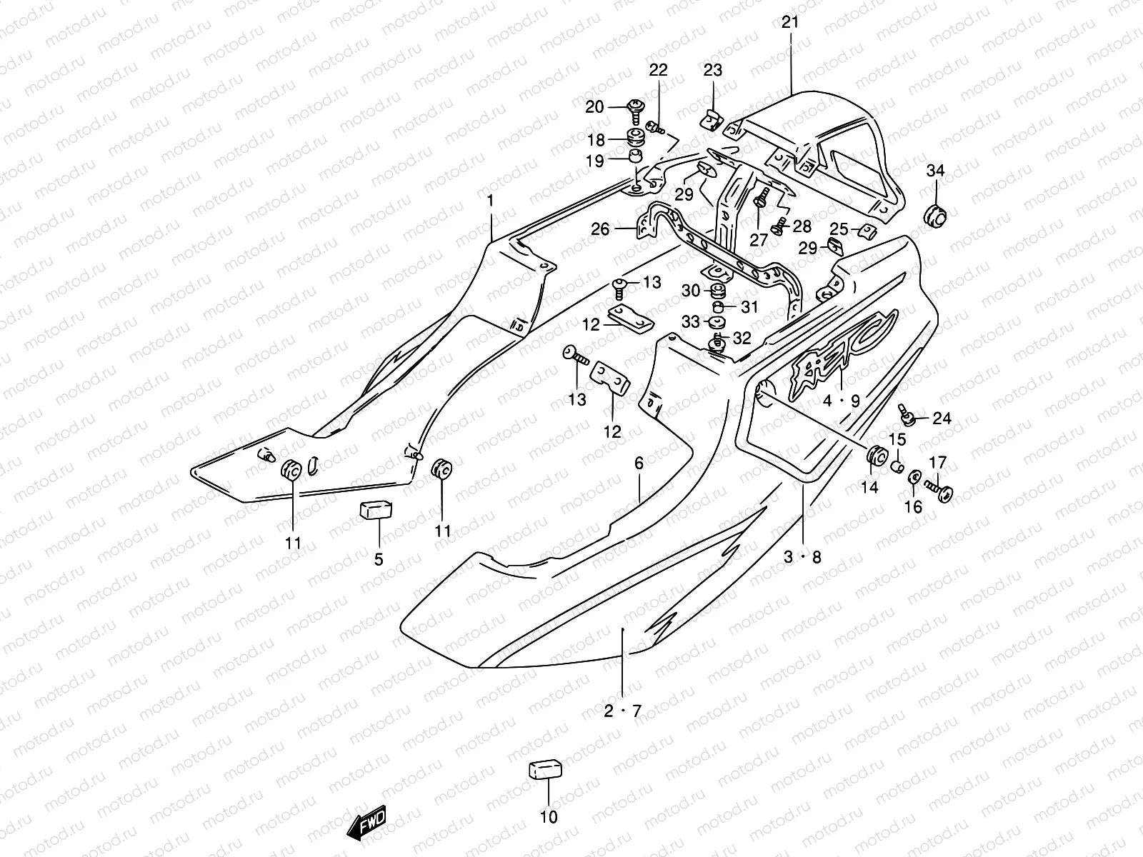 35B - FRAME COVER (MODEL R)