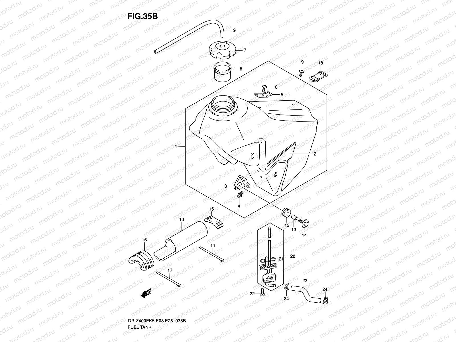 35B - FUEL TANK (MODEL K7)