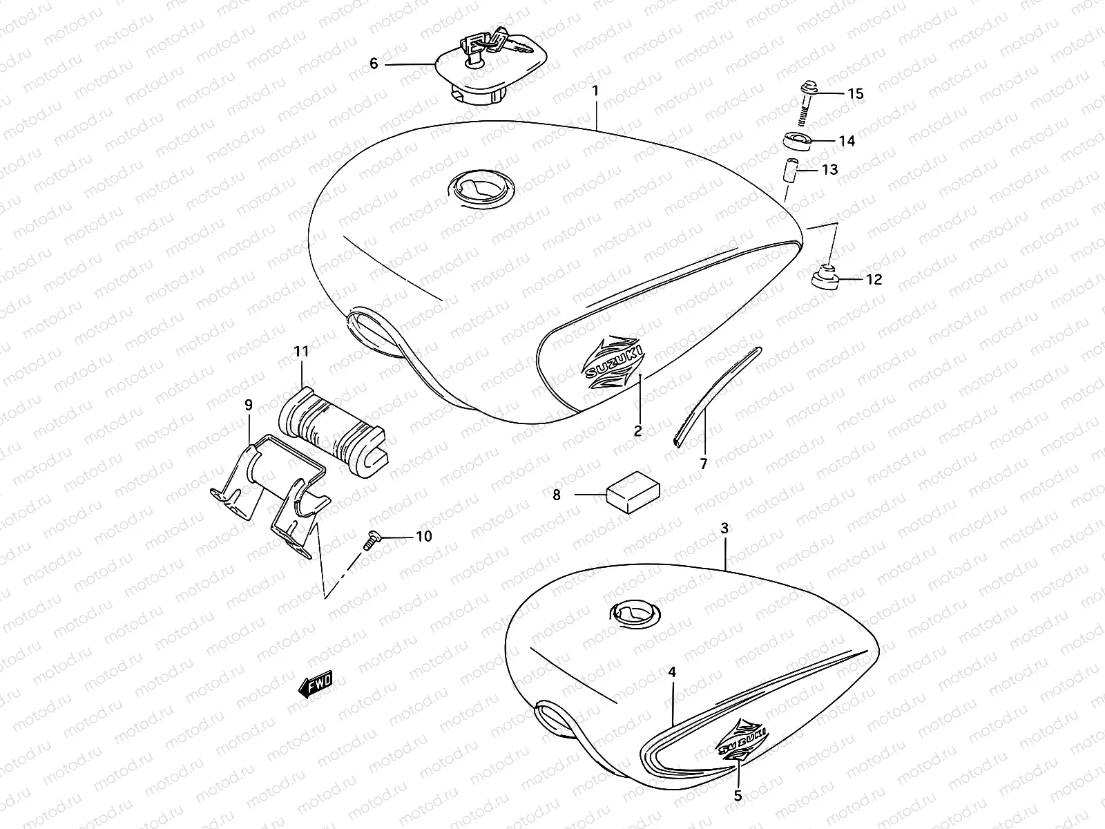 35B - FUEL TANK (MODEL P/R)