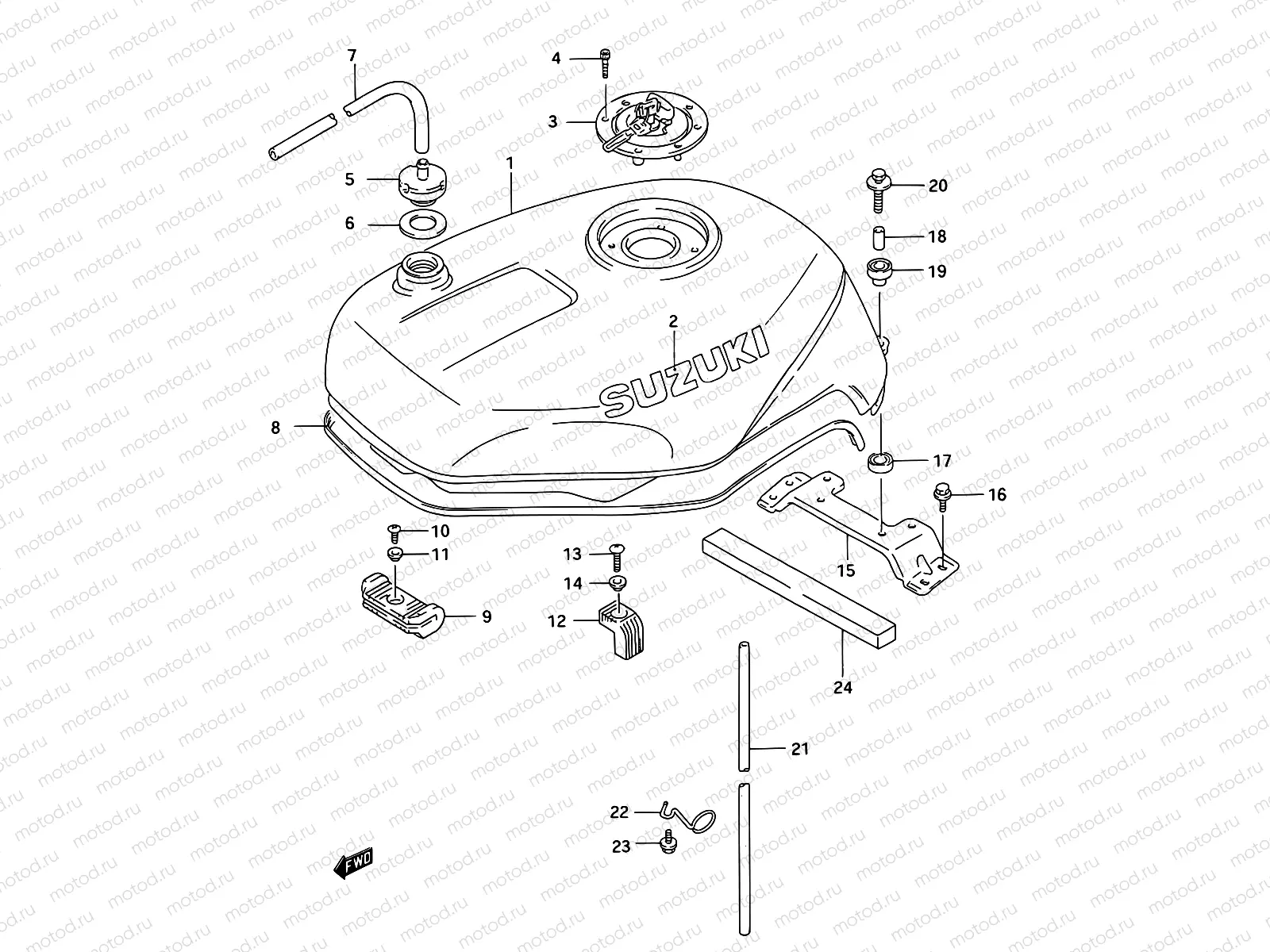 35B - FUEL TANK (MODEL R)