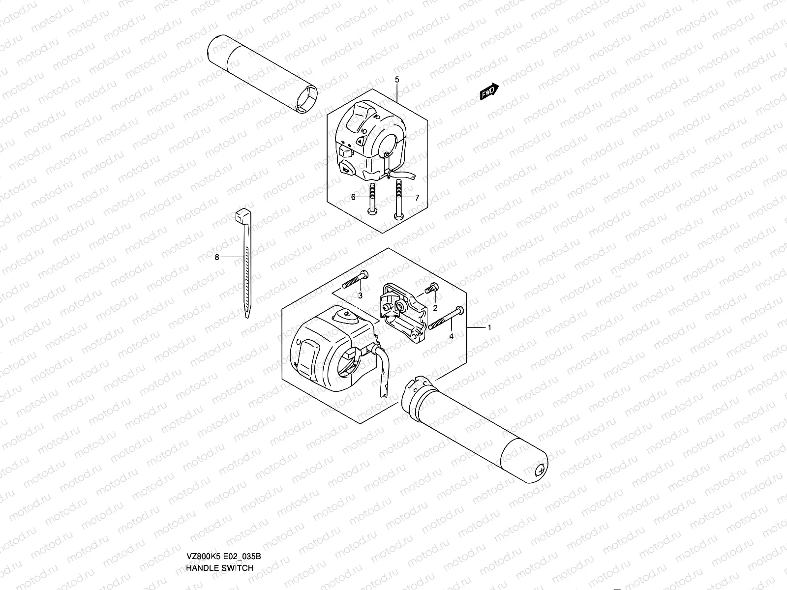 35B - HANDLE SWITCH (MODEL K9)
