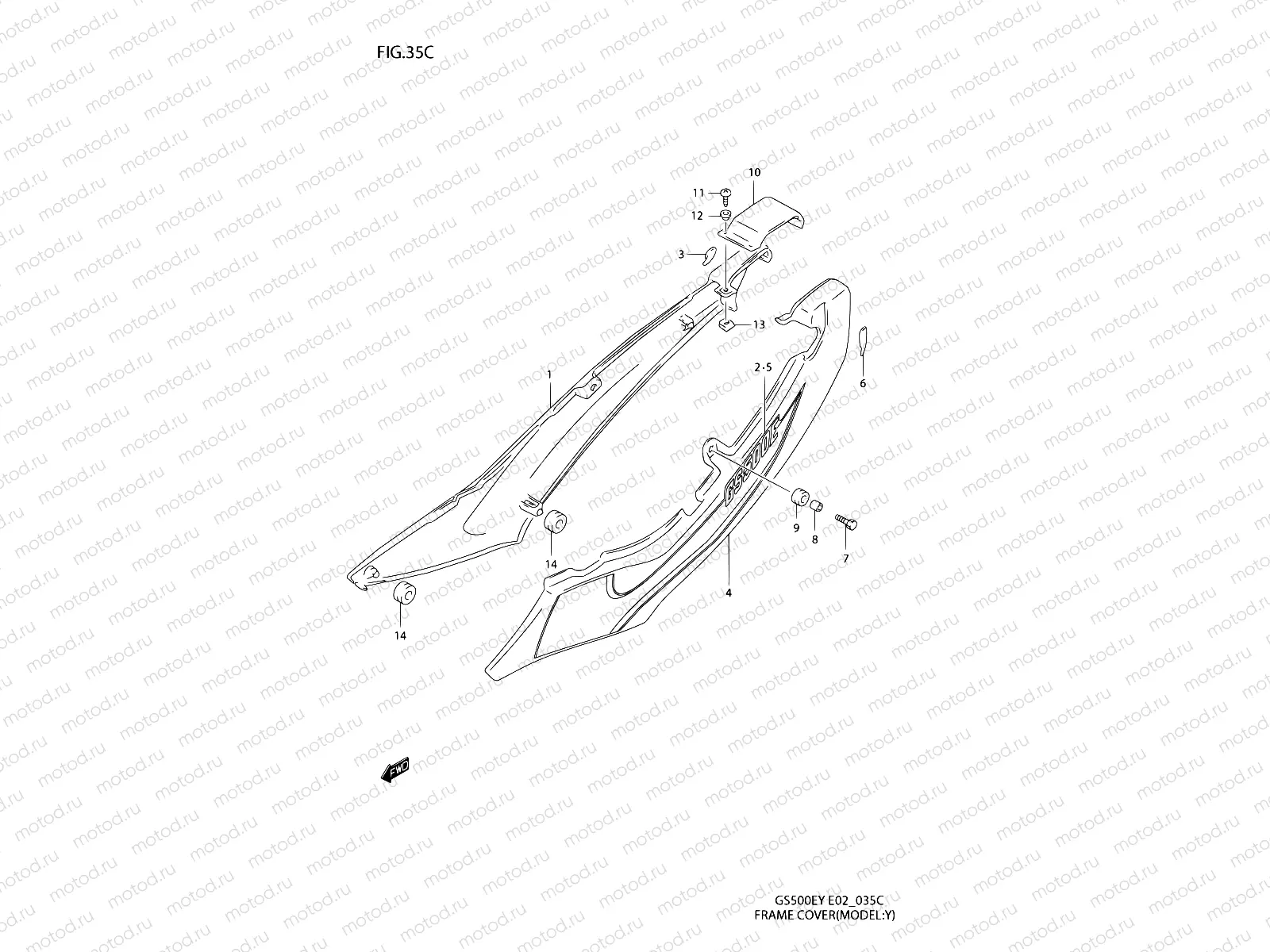 35C - FRAME COVER (MODEL Y)