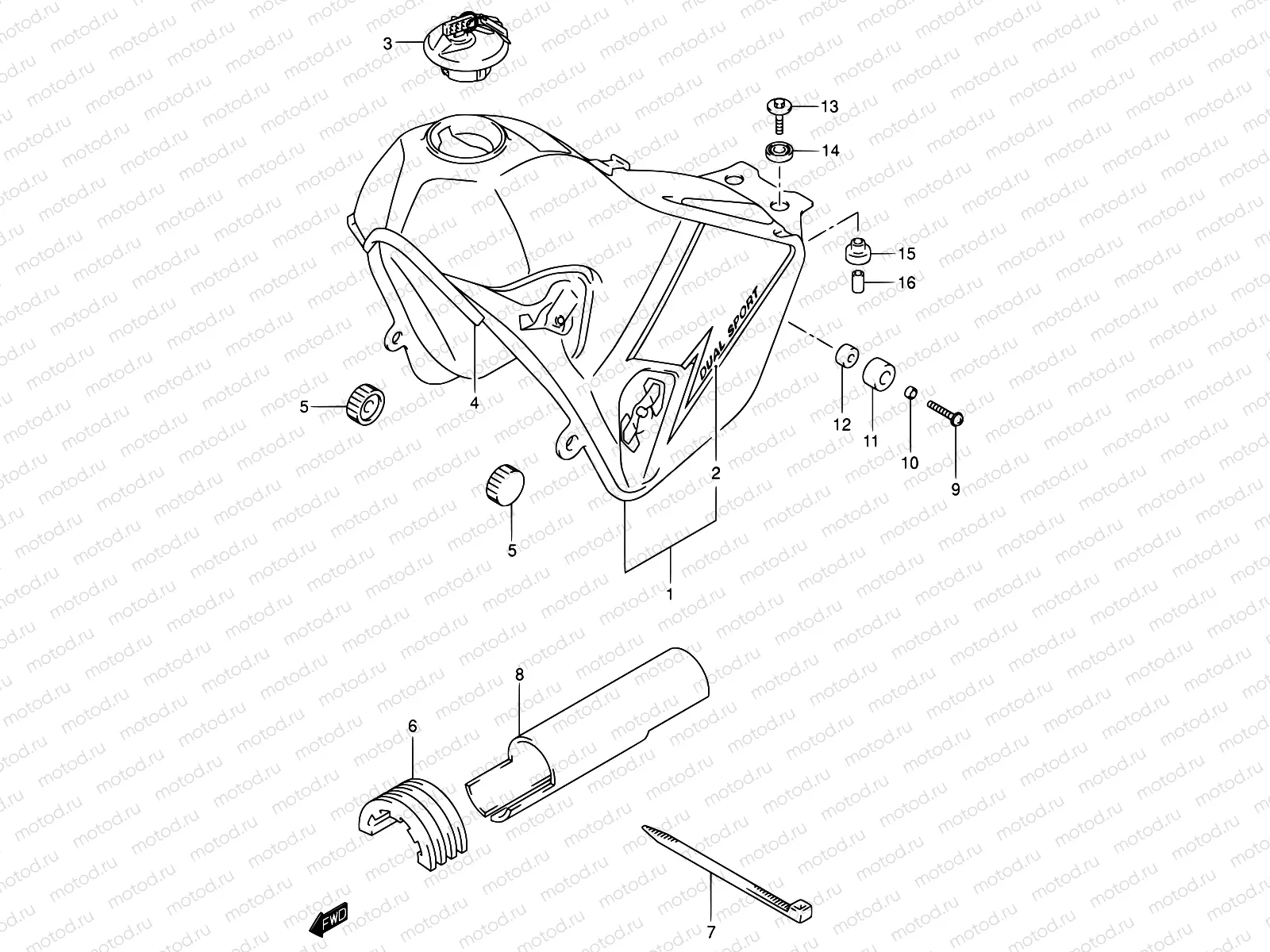 35C - FUEL TANK (MODEL K3)