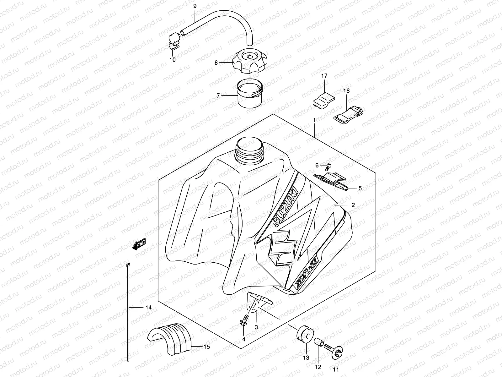 35C - FUEL TANK (MODEL K4)
