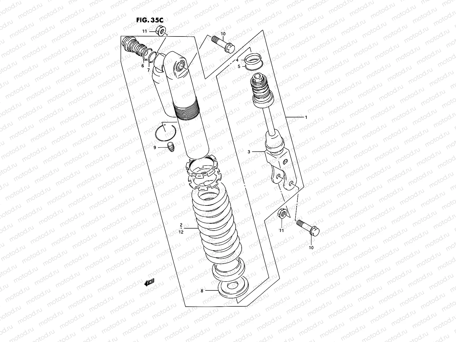 35C - SHOCK ABSORBER (MODEL M/N/P/R/S)