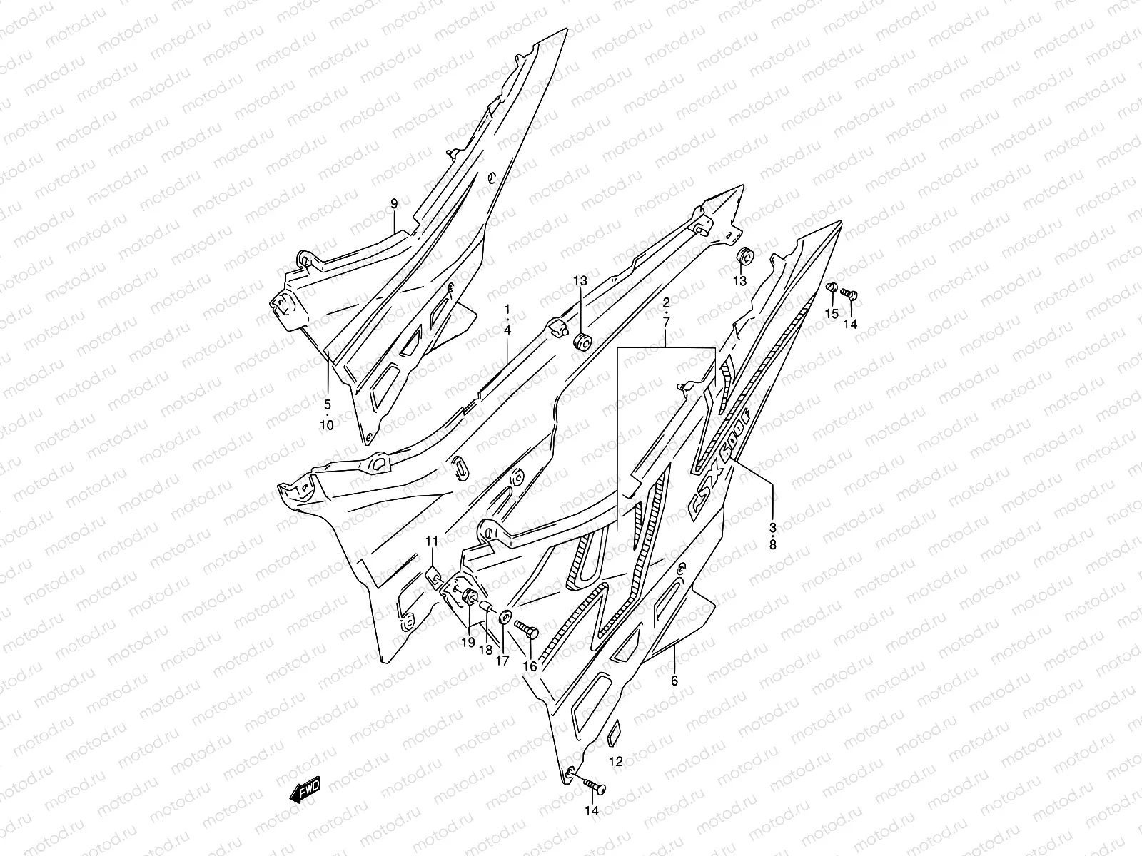 35D - FRAME COVER (MODEL N/P)