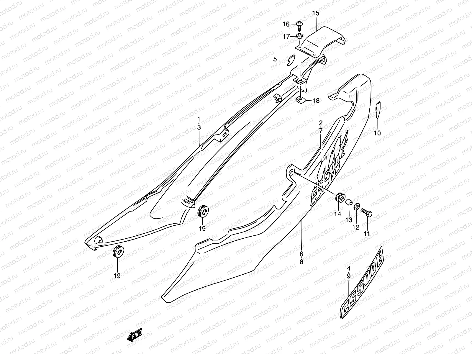 35D - FRAME COVER (MODEL R/S/T)