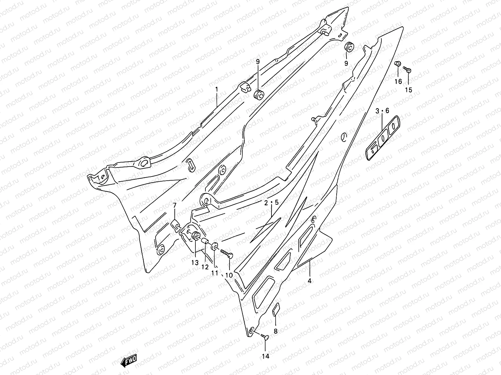 35D - FRAME COVER (MODEL T)