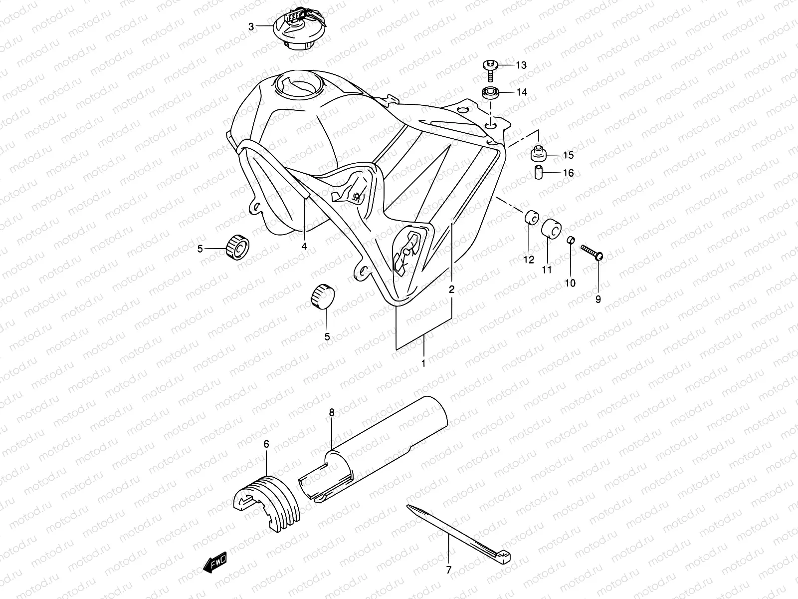 35D - FUEL TANK (MODEL K4)