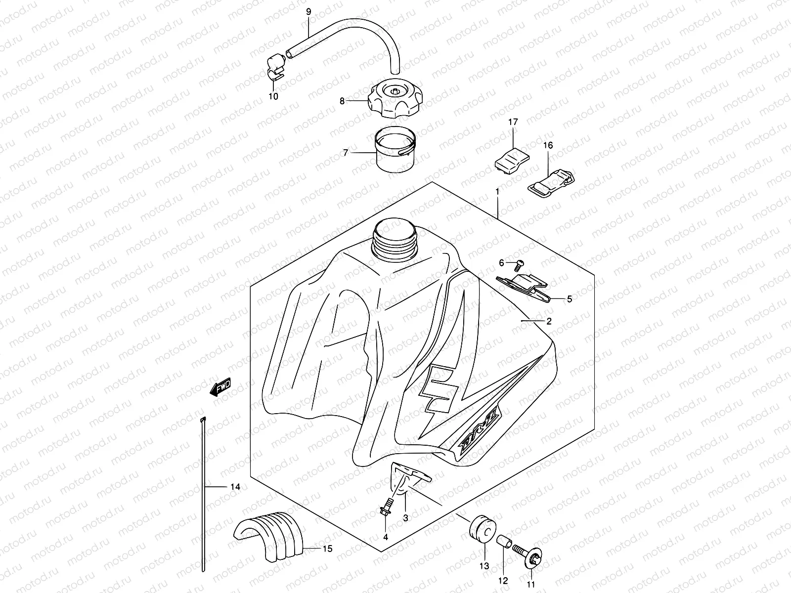 35D - FUEL TANK (MODEL K5)