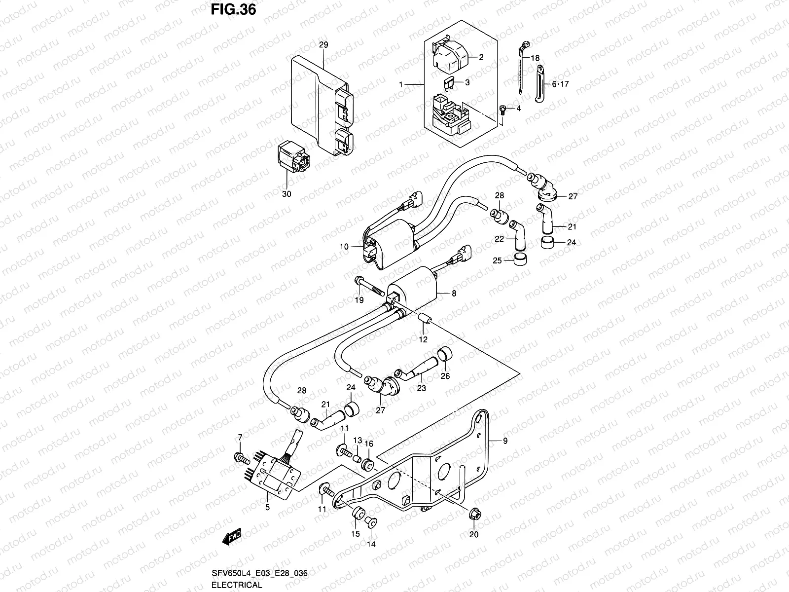 36 - ELECTRICAL (SFV650L4 E33)