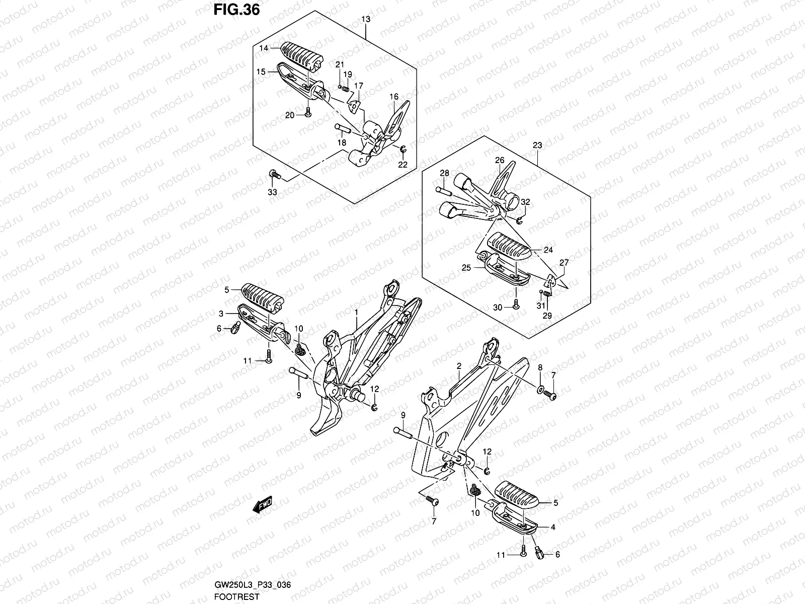 36 - FOOTREST