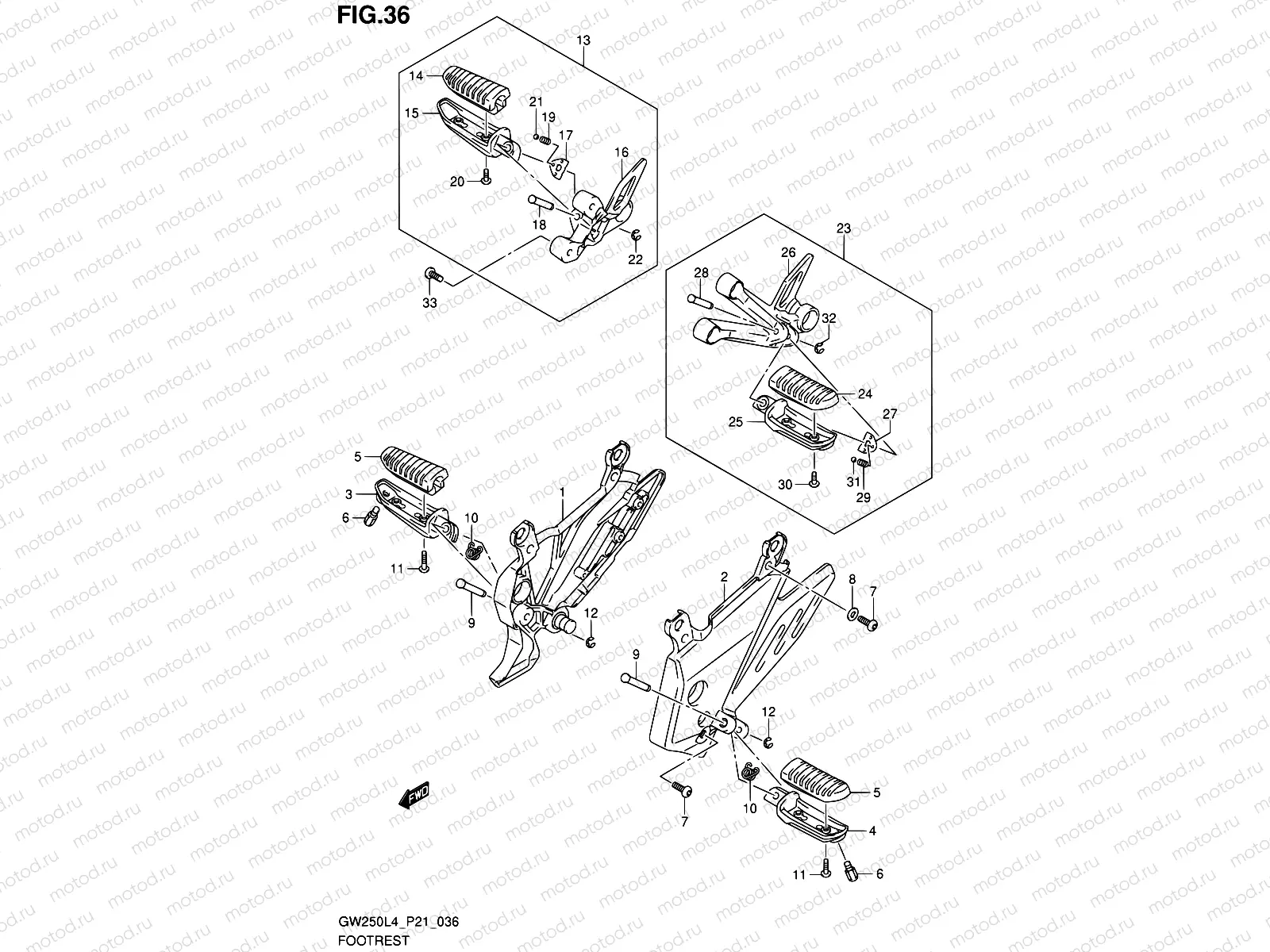 36 - FOOTREST