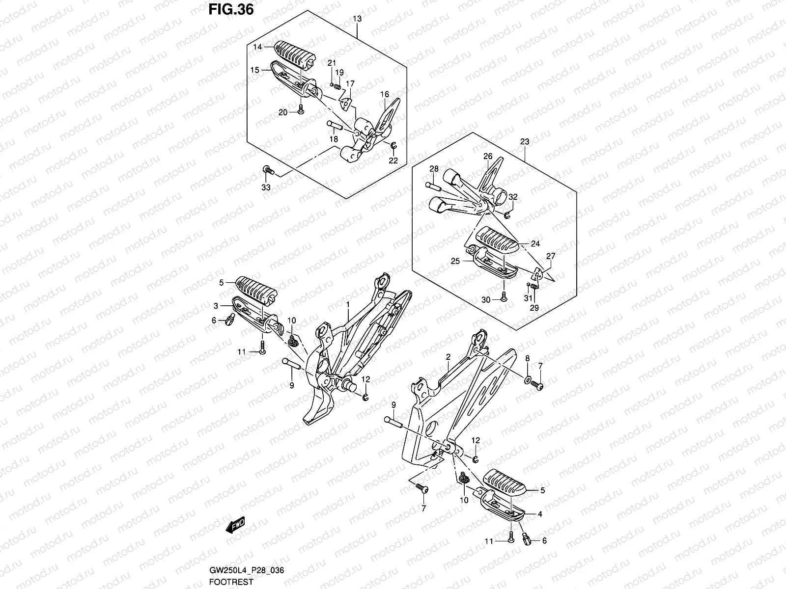 36 - FOOTREST