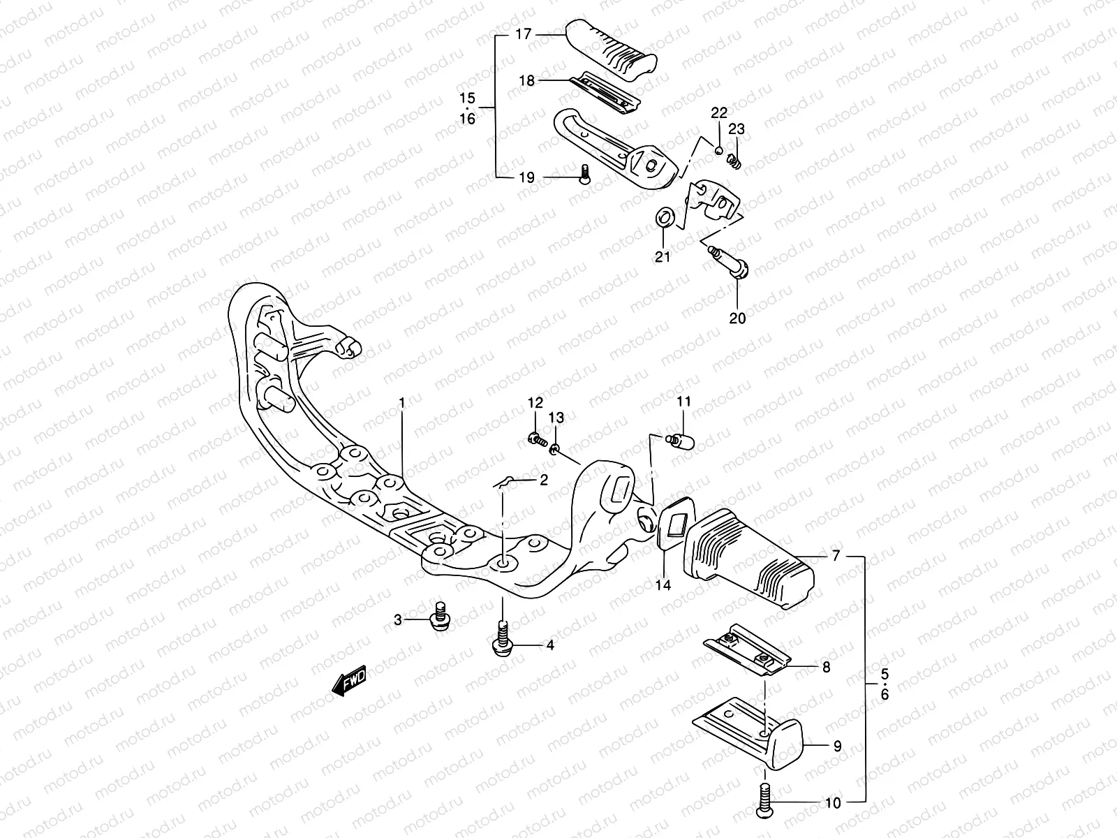 36 - FOOTREST