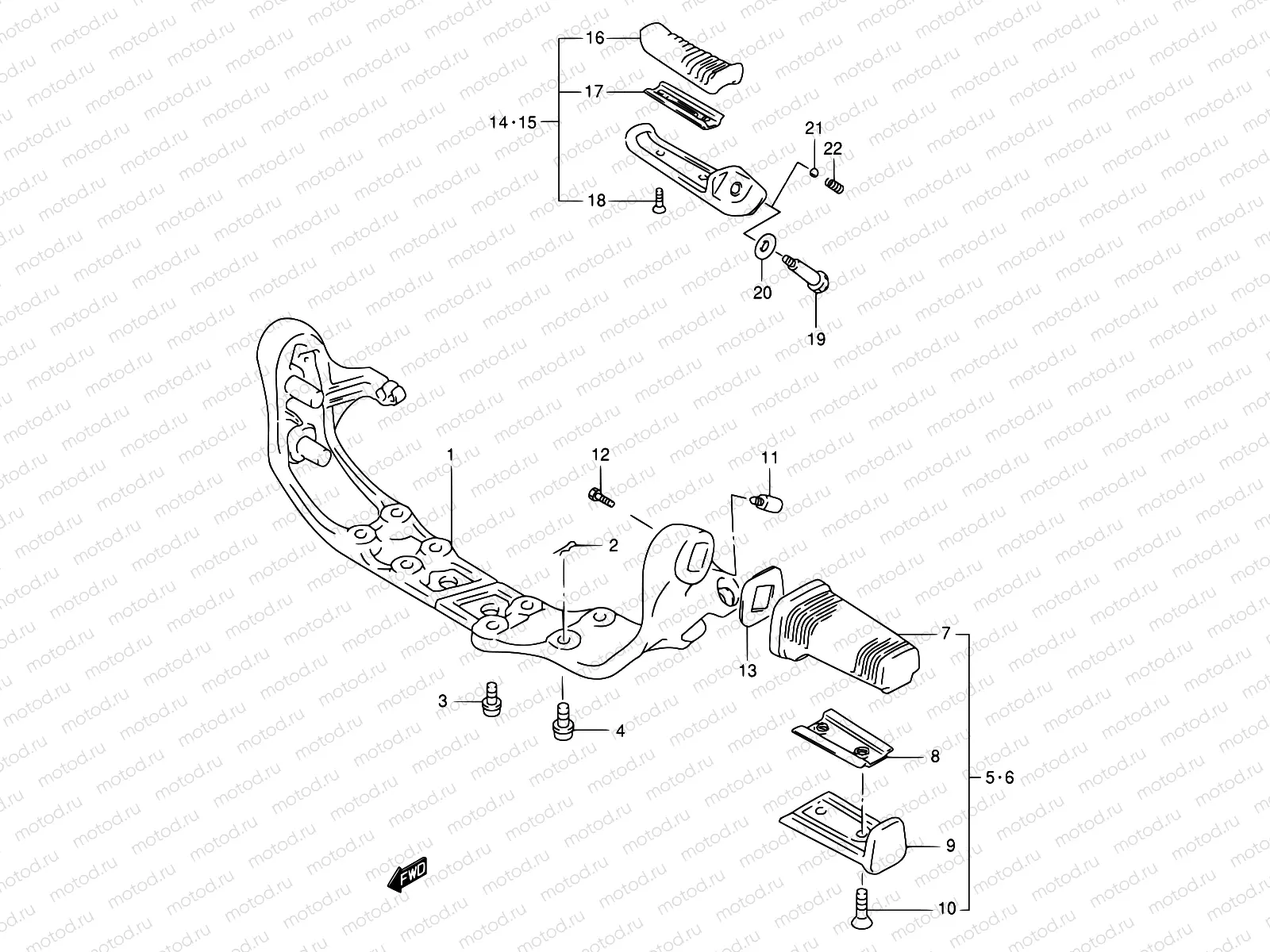 36 - FOOTREST